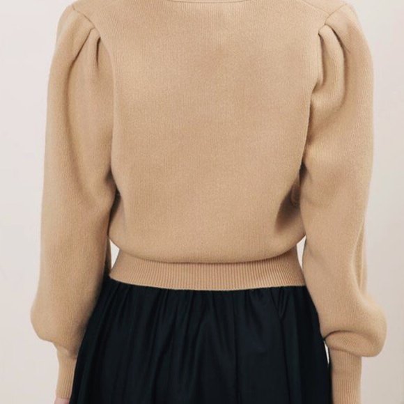 Leather Heart Applique Cardigan - Picture 3 of 4